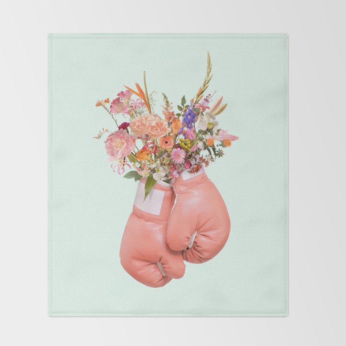 FLOWER POWER Throw Blanket Gallery Image 2