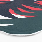 Winter christmas pine tree forest art Bath Mat Gallery Image 3