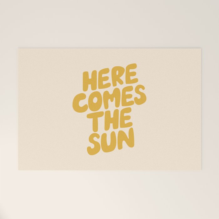 Here Comes the Sun Welcome Mat Gallery Image 1