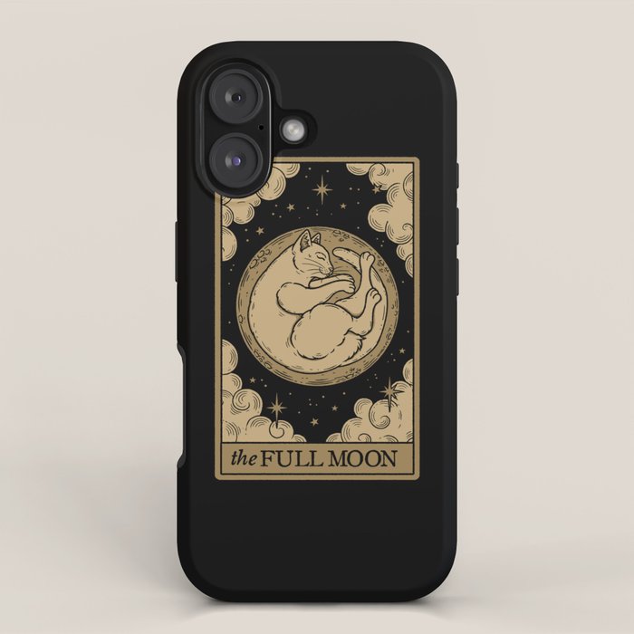The Full Moon - Dark Background iPhone Case Gallery Image 1
