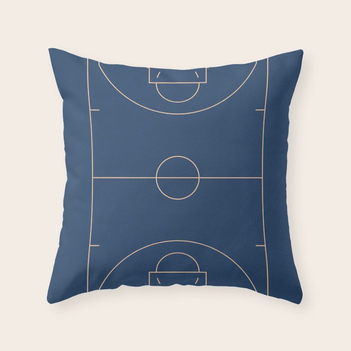 Full Court | Basketball Stadium  Throw Pillow Gallery Image 6