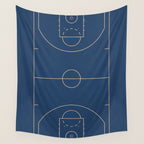 Full Court | Basketball Stadium  Wall Tapestry Gallery Image 4