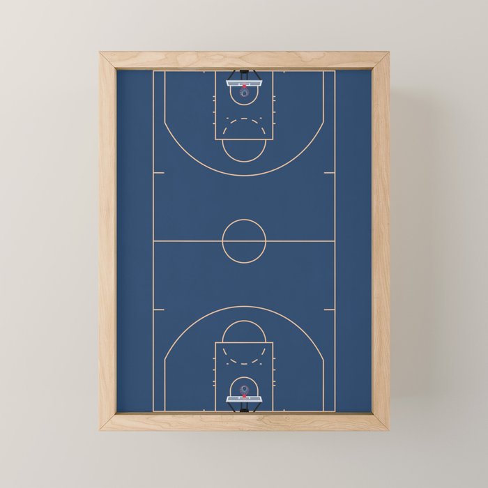 Full Court | Basketball Stadium  Mini Art Print Gallery Image 1