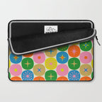 Mid Century Modern Atomic Future Colorful Dots and Stars Pattern Laptop Sleeve Gallery Image 2