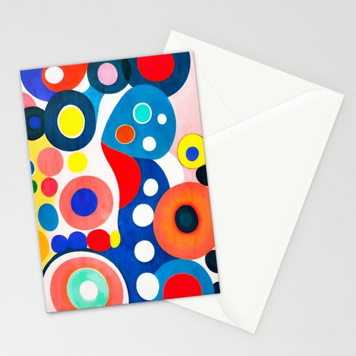 Circles: Colorful Mid Century Abstraction Stationery Card Gallery Image 2