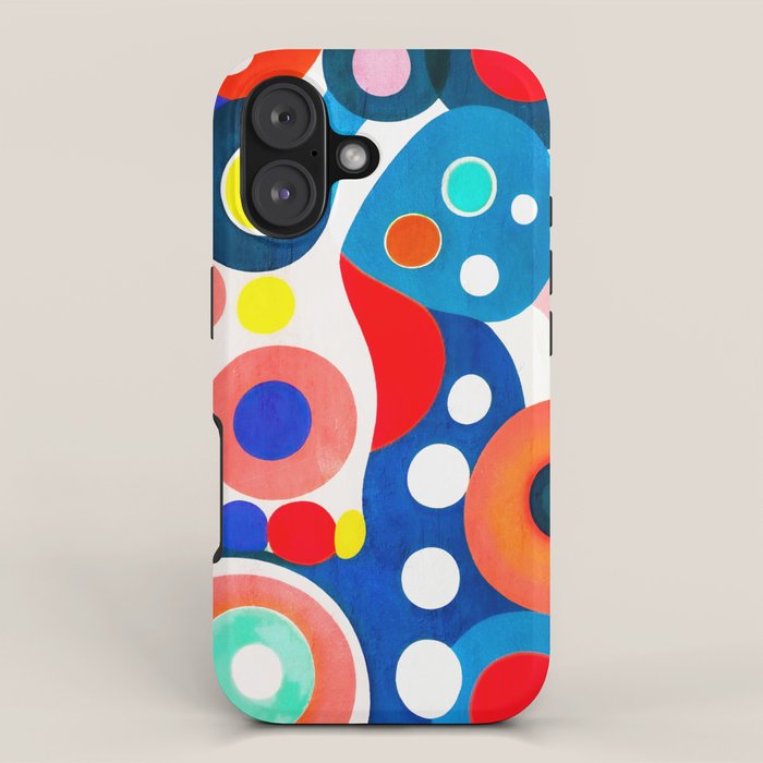 Circles: Colorful Mid Century Abstraction iPhone Case Gallery Image 1
