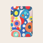 Circles: Colorful Mid Century Abstraction Bath Mat Gallery Image 1