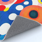 Circles: Colorful Mid Century Abstraction Rug Gallery Image 4