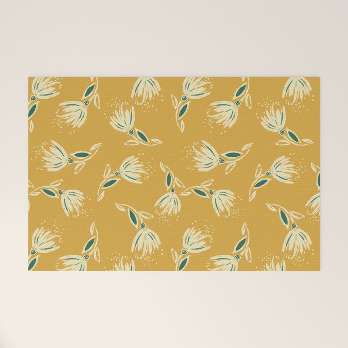 Sketchy Dandelions Welcome Mat Gallery Image 1