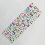 Colorful Christmas Trees Yoga Mat Gallery Image 1