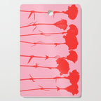 carnations 3 Cutting Board Gallery Image 1