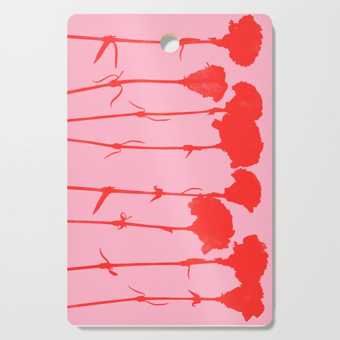 carnations 3 Cutting Board Gallery Image 1