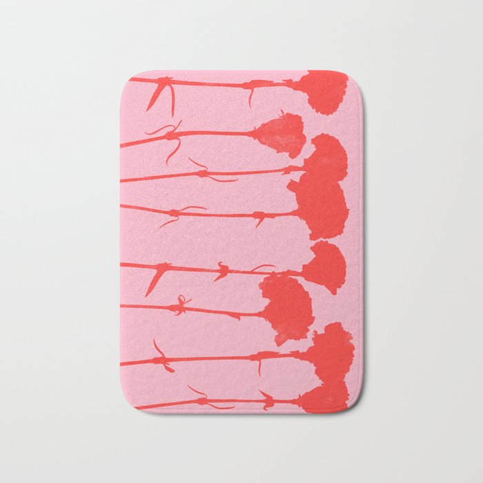 carnations 3 Bath Mat Gallery Image 1