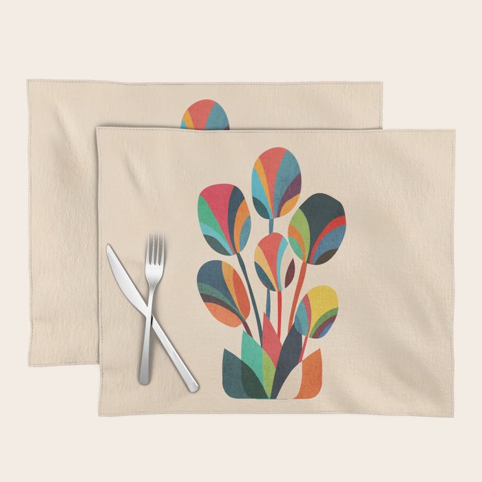 Ikebana - Geometric flower Placemat Gallery Image 1