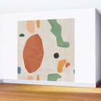 Organic Terracotta Thin Shapes Abstract Wall Mural Gallery Image 2