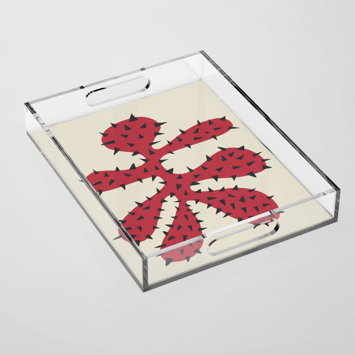 Matisse Inspired Red Shape Acrylic Tray Gallery Image 1