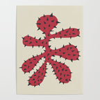 Matisse Inspired Red Shape Poster Gallery Image 4