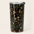 Vintage Mushroom Fungi Night Forest Botanical Garden Travel Mug Gallery Image 2