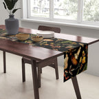 Vintage Mushroom Fungi Night Forest Botanical Garden Table Runner Gallery Image 2