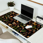 Vintage Mushroom Fungi Night Forest Botanical Garden Desk Mat Gallery Image 2