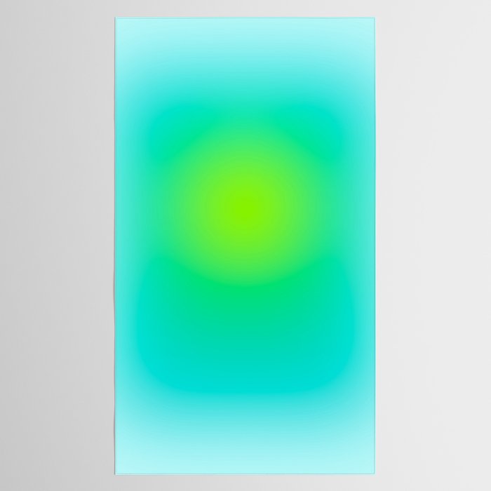 You are limitless optimistic gradient empowering women  green turquoise blue Tablecloth Gallery Image 2