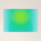 You are limitless optimistic gradient empowering women  green turquoise blue Welcome Mat Gallery Image 1