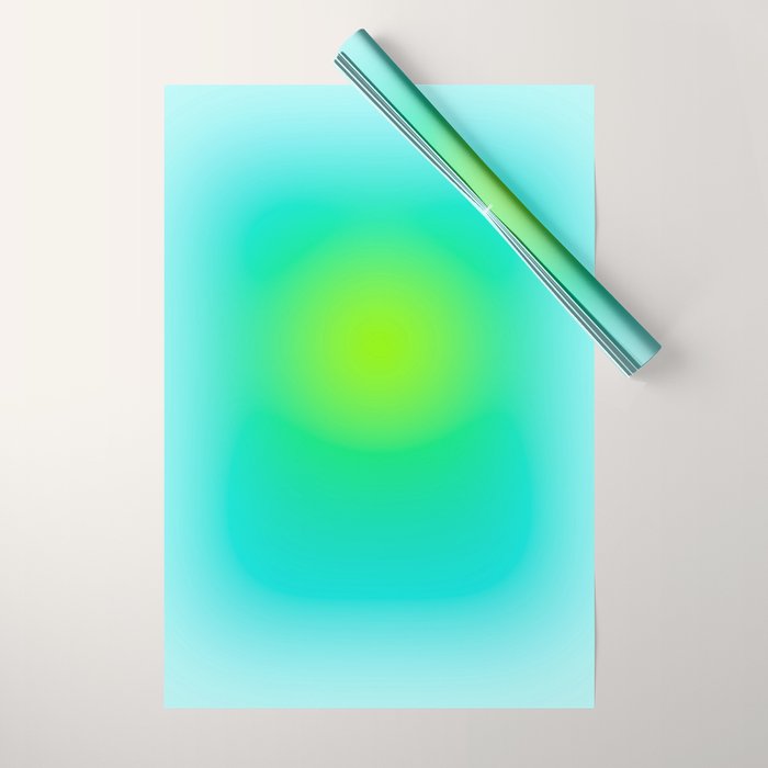 You are limitless optimistic gradient empowering women  green turquoise blue Wrapping Paper Gallery Image 1