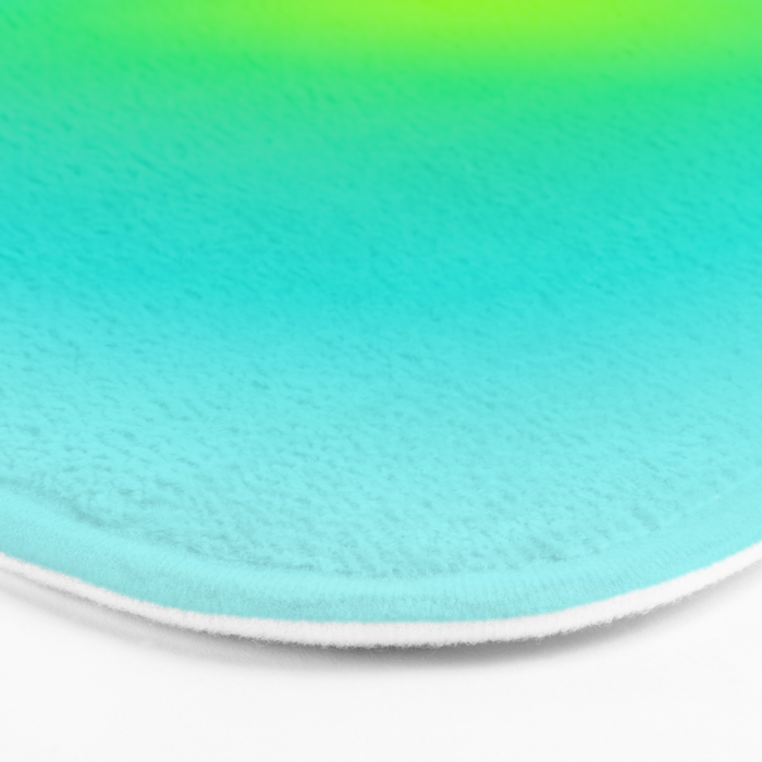 You are limitless optimistic gradient empowering women  green turquoise blue Bath Mat Gallery Image 3