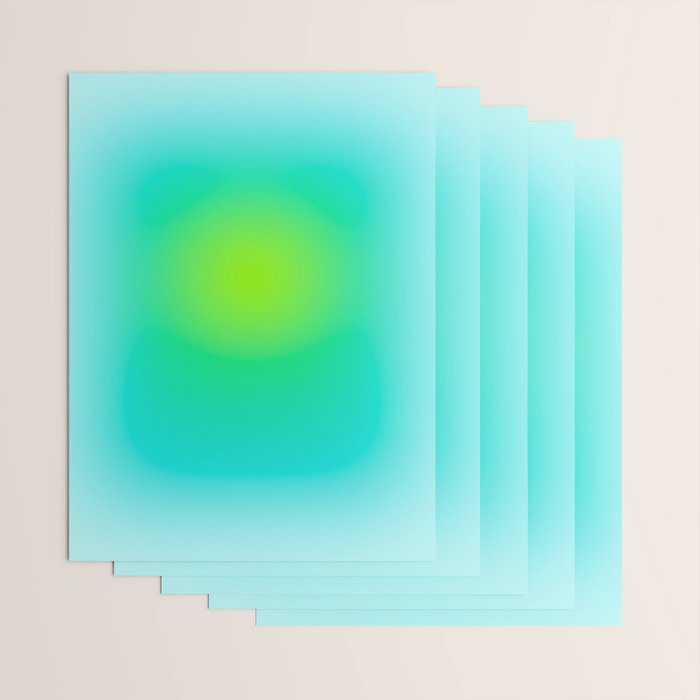 You are limitless optimistic gradient empowering women  green turquoise blue Wrapping Paper Gallery Image 3