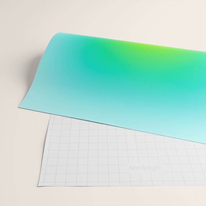 You are limitless optimistic gradient empowering women  green turquoise blue Wrapping Paper Gallery Image 2