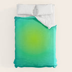You are limitless optimistic gradient empowering women  green turquoise blue Duvet Cover Gallery Image 6