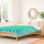 You are limitless optimistic gradient empowering women  green turquoise blue Duvet Cover Gallery Image 2