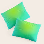You are limitless optimistic gradient empowering women  green turquoise blue Pillow Sham Gallery Image 3