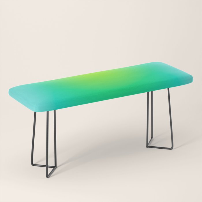 You are limitless optimistic gradient empowering women  green turquoise blue Bench Gallery Image 1