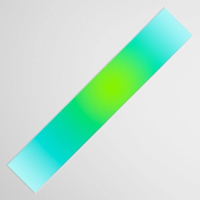 You are limitless optimistic gradient empowering women  green turquoise blue Table Runner Gallery Image 3