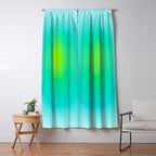 You are limitless optimistic gradient empowering women  green turquoise blue Window Curtain Gallery Image 5