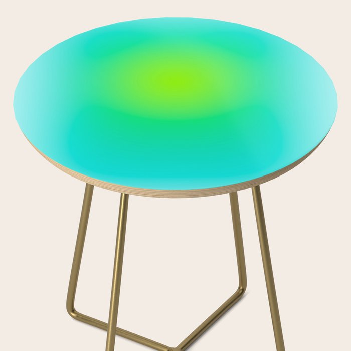 You are limitless optimistic gradient empowering women  green turquoise blue Side Table Gallery Image 2