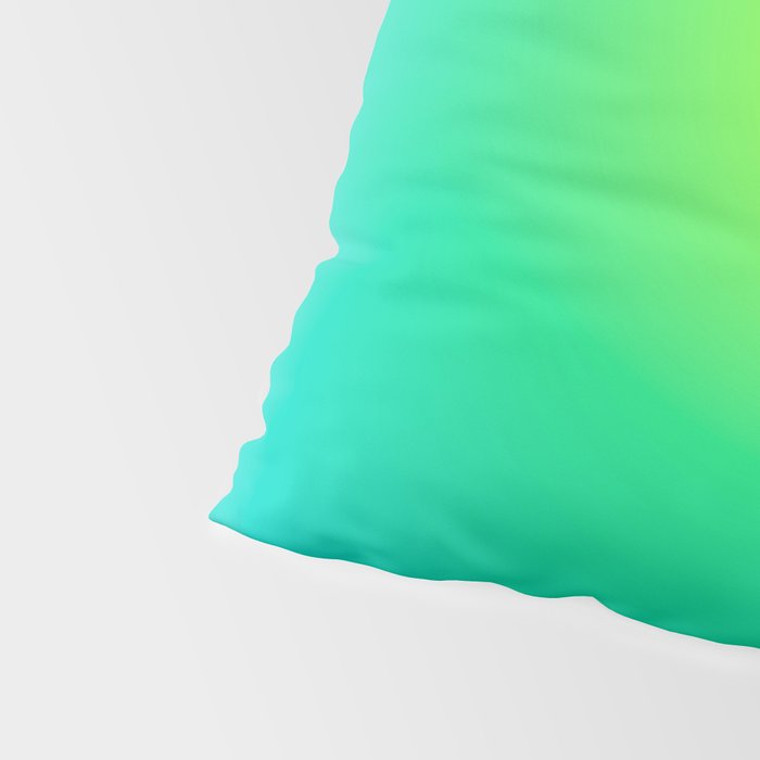 You are limitless optimistic gradient empowering women  green turquoise blue Pillow Sham Gallery Image 4
