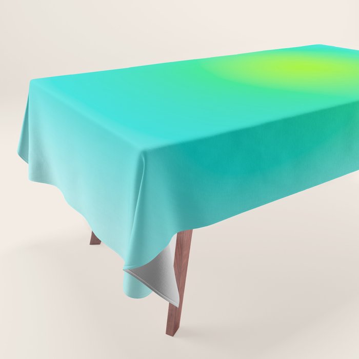 You are limitless optimistic gradient empowering women  green turquoise blue Tablecloth Gallery Image 1