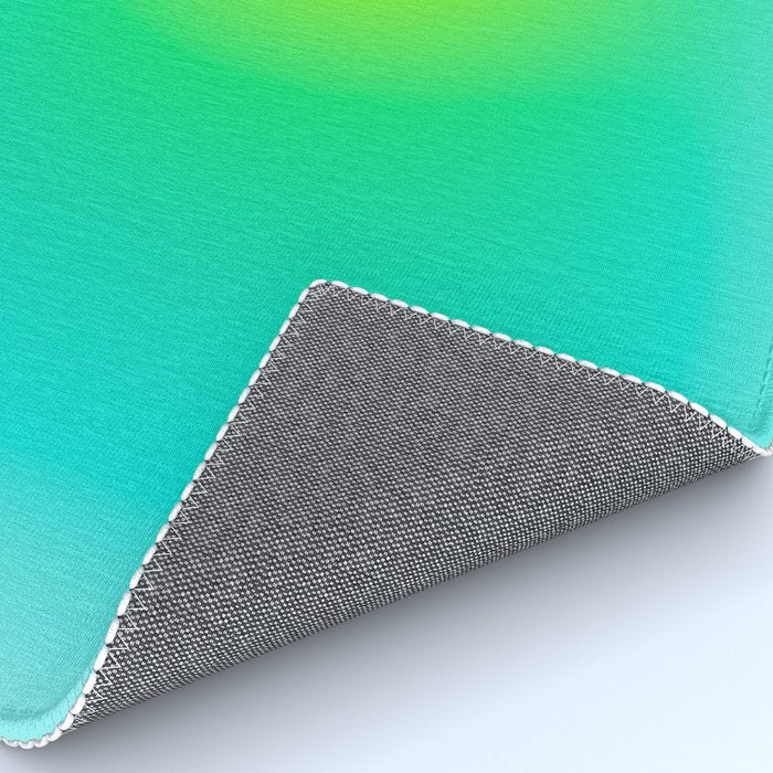 You are limitless optimistic gradient empowering women  green turquoise blue Rug Gallery Image 4