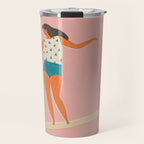 Surf girl print Travel Mug Gallery Image 1
