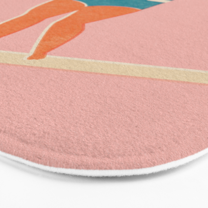 Surf girl print Bath Mat Gallery Image 3