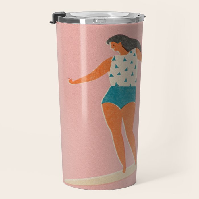 Surf girl print Travel Mug Gallery Image 3