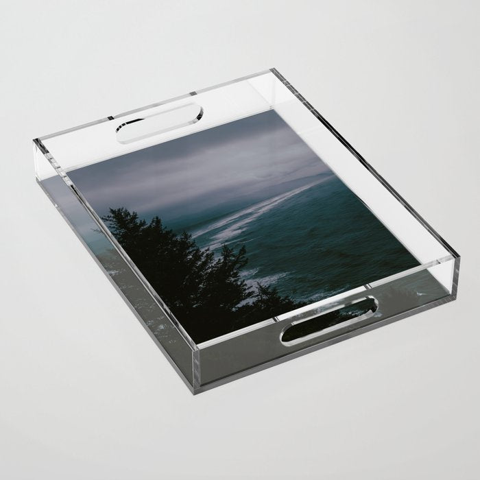 Dark Moody Coast Acrylic Tray Gallery Image 1