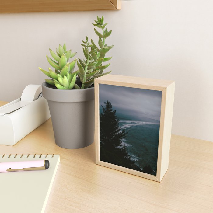 Dark Moody Coast Mini Art Print Gallery Image 2