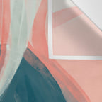 White Streams Through Pastel Shores | Abstract Shapes Design Wall Tapestry Gallery Image 3