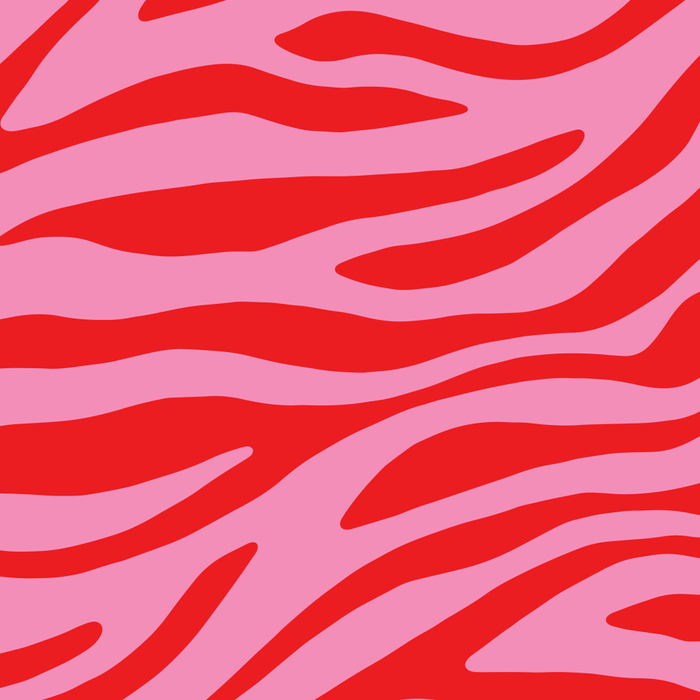 Pink On Red Zebra Animal Print Coffee Mug Gallery Image 2