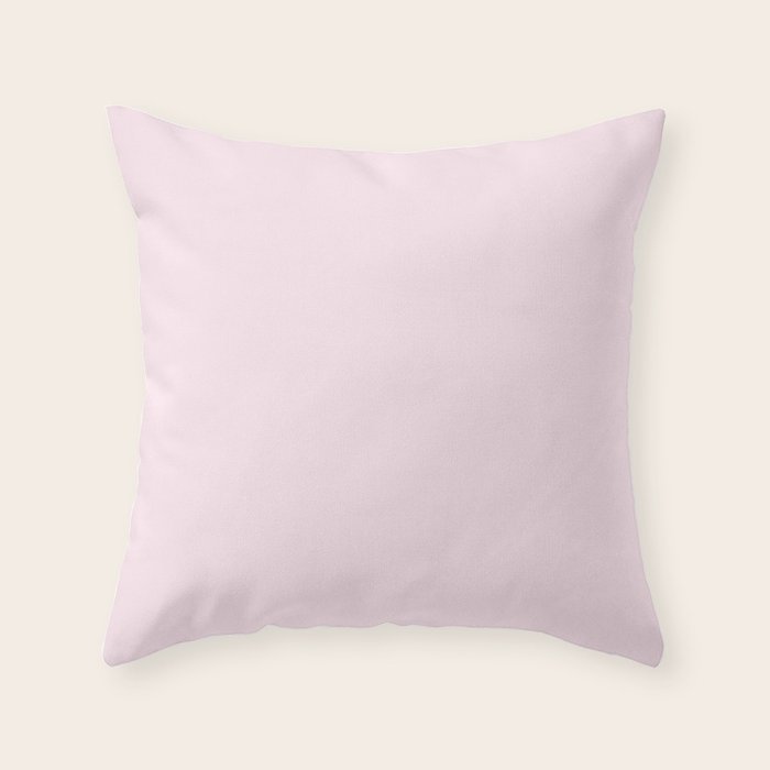 Color light pink Throw Pillow Gallery Image 1