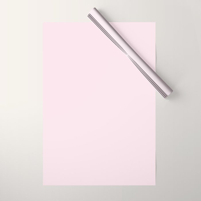 Color light pink Wrapping Paper Gallery Image 1