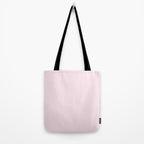 Color light pink Tote Bag Gallery Image 2